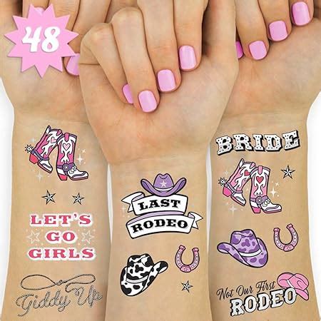 Amazon Xo Fetti Last Rodeo Temporary Tattoos 48 Glitter Styles