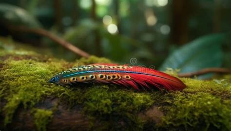 Vibrant Peacock Feathers Showcase Nature Elegance And Beauty In Close