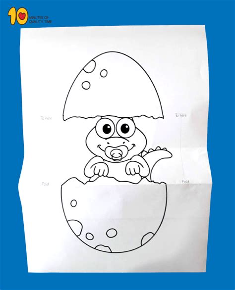 Surprise Hatching Dinosaur Egg Printable – 10 Minutes of Quality Time