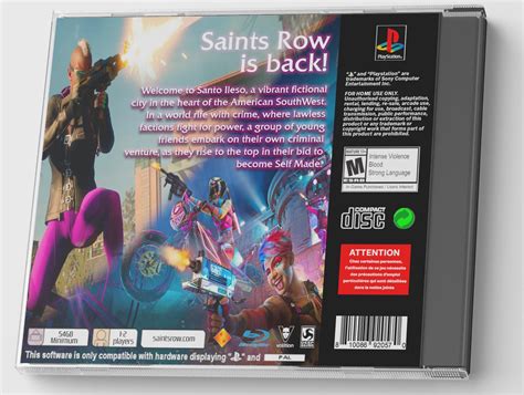 Saints Row PS4 Custom PS1 Inspired Jewel Case - Etsy