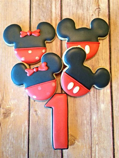 Mickey And Minnie First Birthday Cookies Mickey Minnie