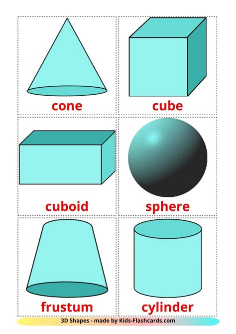 Free Printable 3d Shapes