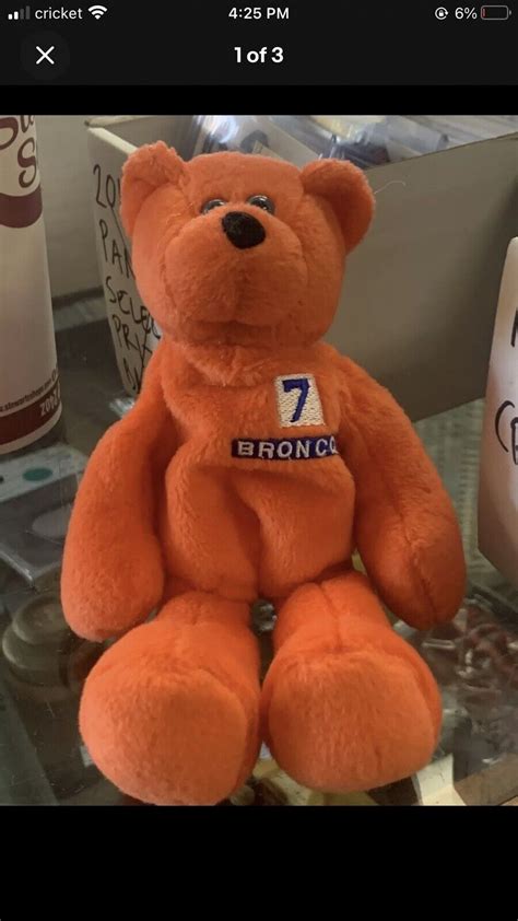 Limited Treasures Plush 1998 John Elway 7 Denver Broncos NFL Orange