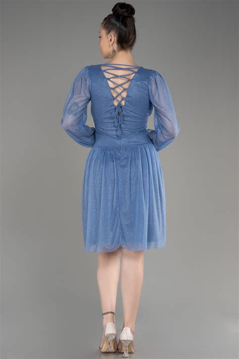 Robe de Cérémonie Courte Indigo ABK2070 Abiyefon