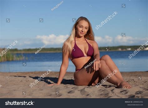 Beautiful Woman Sexy Bikini On Beach Stock Photo Shutterstock