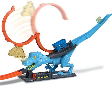 Hot Wheels City T Rex Chomp Down Loop Med En Leksaksbil HKX42