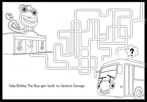 Gecko Garage Colouring Pages Coloring pages are fun for children of all ...