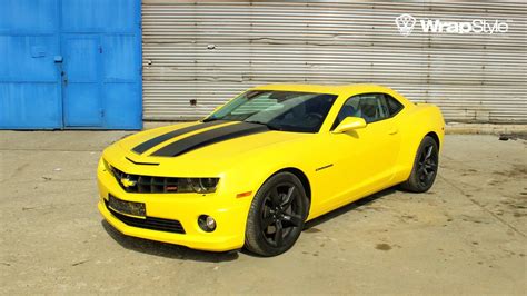 Chevrolet Camaro Ss Yellow Matt Wrap Wrapstyle