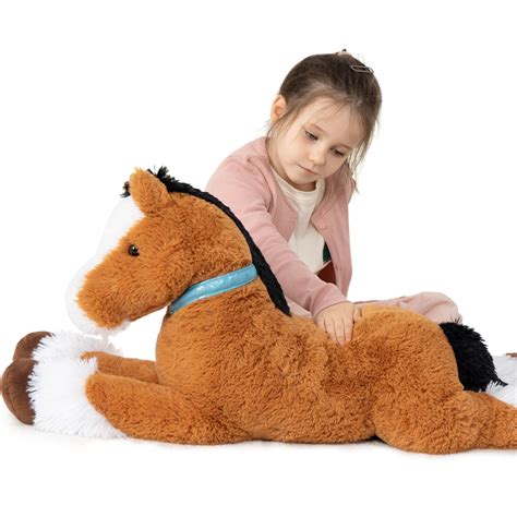 "MaoGoLan 35"" Big Toy Long Plushie Stuffed Horse - Comfortable, Soft ...