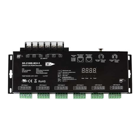 Rgb Rgbw Led Dmx Rdm Decoder Channels Sirs Electronics Inc