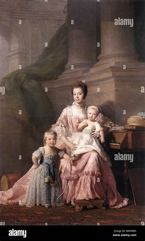 Queen Charlotte with her Two Children. circa 1765. Allan Ramsay (artist ...