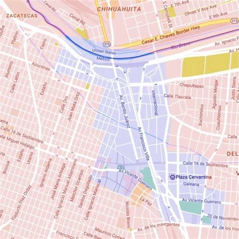 Mapa De Ciudad Juarez Chihuahua