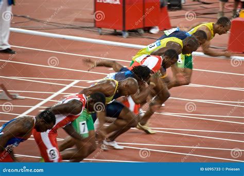 Olympics Mens 100 Meter Sprint Editorial Stock Photo Image Of Jamaica