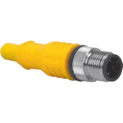 Turck Rsc T Cordset M Male Cond M Awg Gray Pvc Jkt Pvc