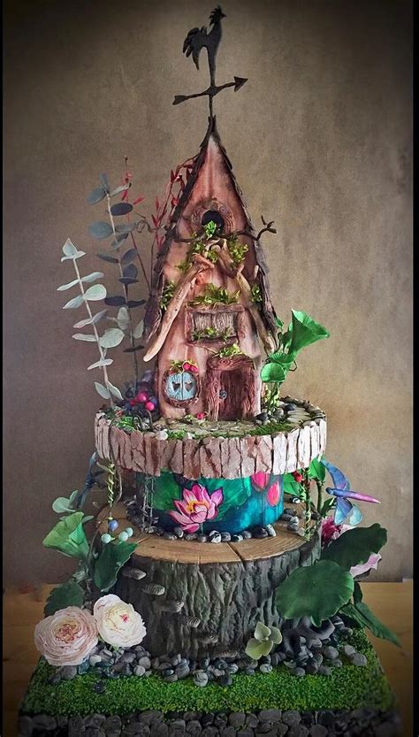 Enchanted Forest Fairy House Cake - cake by Sweet BouCake - CakesDecor