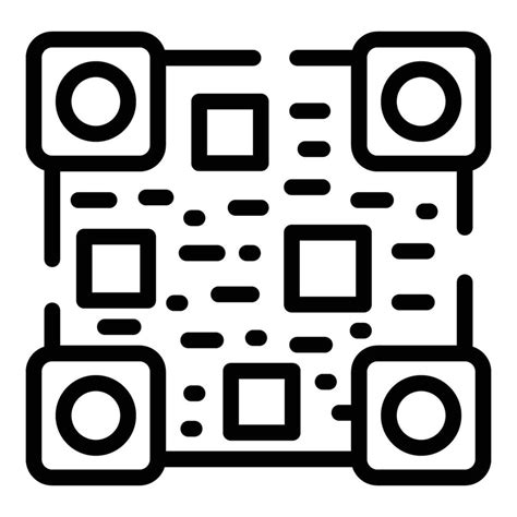 Shop Qr Code Icon Outline Vector Shopping Retail 36592936 Vector Art