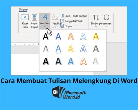 Tutorial Cara Membuat Teks Melengkung Di Word Beserta Gambar Eroppa