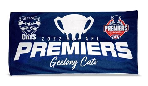 GEELONG CATS AFL Premiers 2022 Trophy Gym Bath Beach Towel P2 29 95