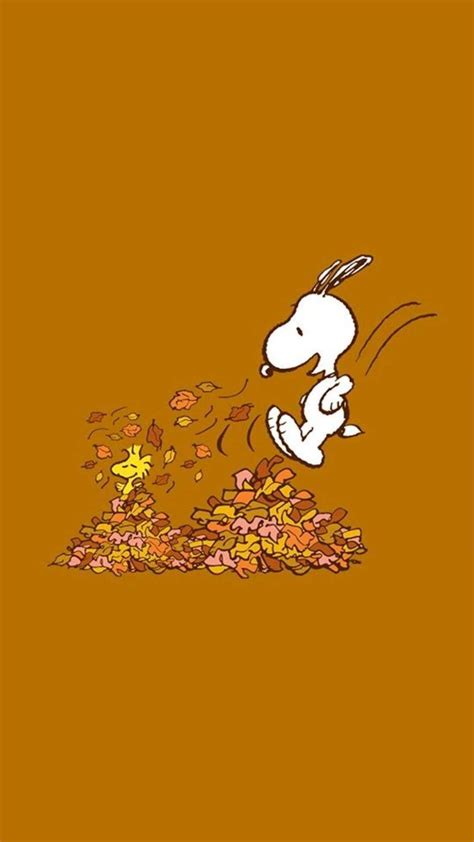 Snoopy Fall Wallpaper - iXpap