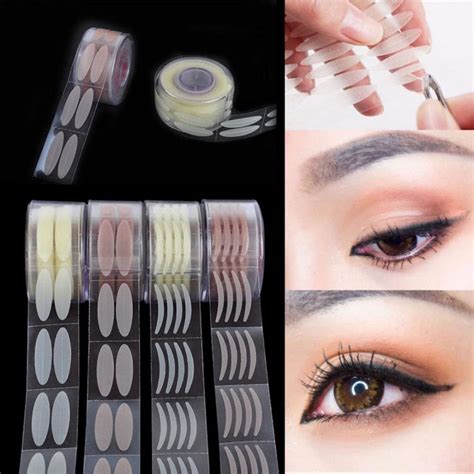 Grofry Double Eyelid Stickers Pack Roll Invisible Wide Narrow Makeup