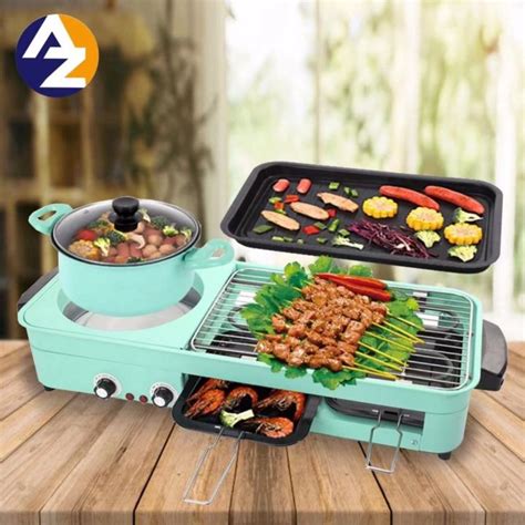 Az Multifunctional Hot Pot Shabu Shabu Oven Integrated Pot Smokeless And Non Stick Electric