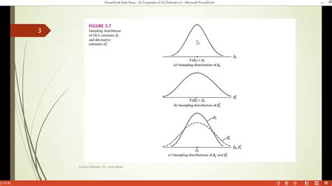 Properties Of Ordinary Least Squares Ols Estimates Of Two Variable Regression Model Part 1