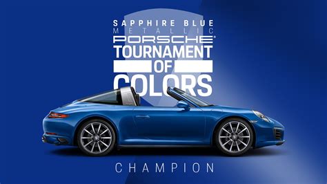 Porsche on Twitter: "Congratulations to Sapphire Blue Metallic! After ...