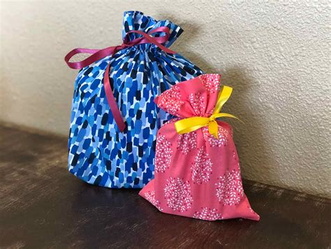 Easy Sew Drawstring Fabric Gift Bag