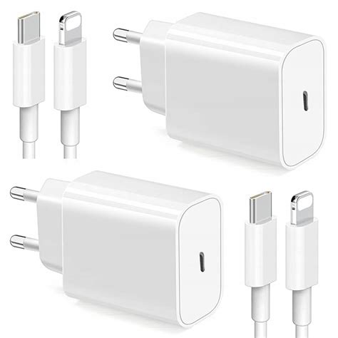 Ładowarka Usb C 20 W I Kabel Iphone 2 X 2 M Szybka Ładowarka Zasilaniewtyczka Sklep Opinie