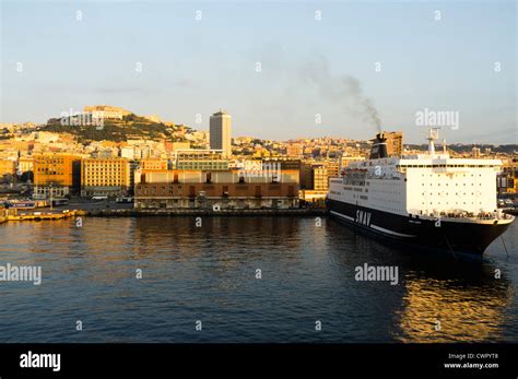 The port in Naples,Italy Stock Photo - Alamy