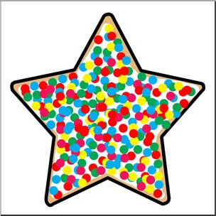 Christmas Cookie Star Clip Art