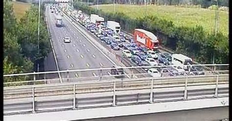 M25 Traffic News As Motorway Reopens After Crash Caused Four Mile