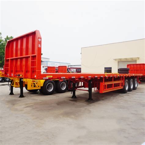 Cimc Tri Axle Trailer For Sale In Zimbabwe Tri Axle Flatbed Trailer