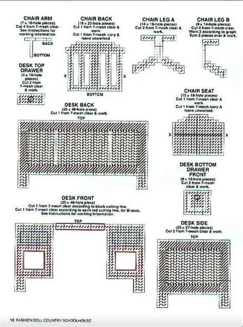 Free Plastic Canvas Patterns For Barbie Doll Furniture