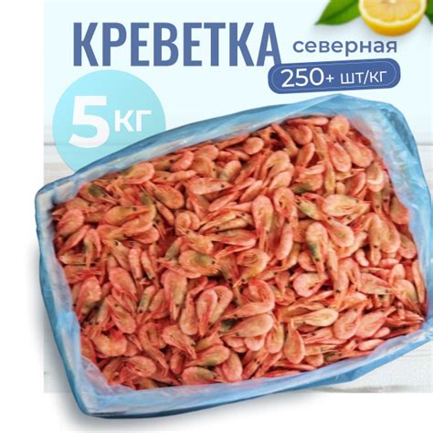 Креветка северная варено-мороженая 250+, 5 кг - купить с доставкой по ...