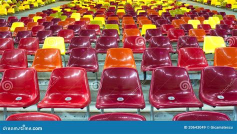 Stadium chairs stock image. Image of abstract, sport - 20643049