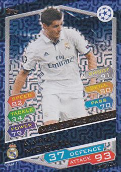 Champions League Alvaro Morata Real Madrid Topps Match Attax