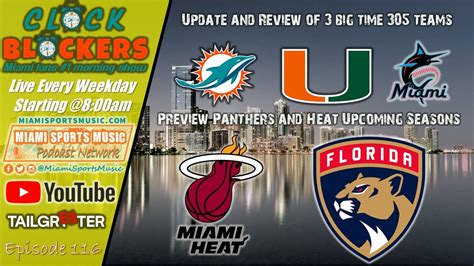 Ep 116 10 20 Miami Heat Florida Panthers Miami Marlins Updates