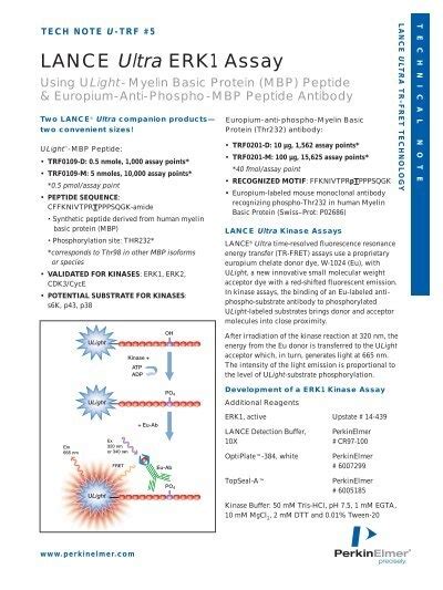 Lance Ultra Erk1 Assay Perkinelmer