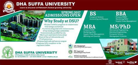 Dha Suffa University Karachi Admissions 2022 Last Date