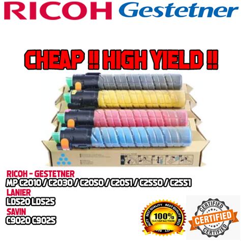 MP C2550 Toner Cartridge For Ricoh And Gestetner MP C2010 MPC2030