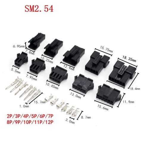 Sets Jst Mm Sm X P Female Male Air Docking Female