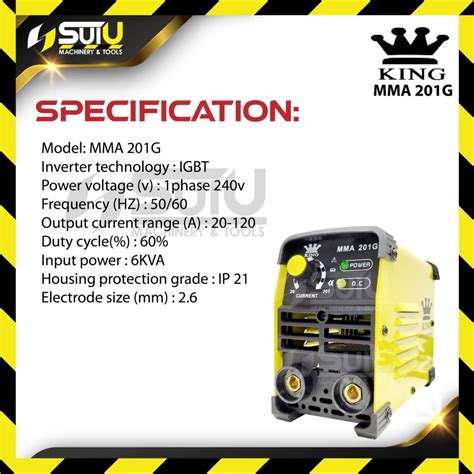 [WITH GAS] VIP MIG220 / MIG-220 Inverter Welding Machine 6.8kVA W/ King ...