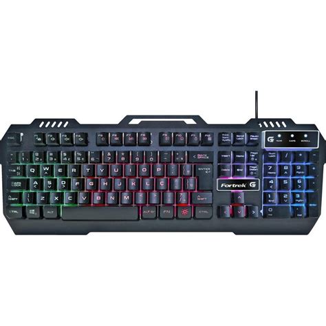 Teclado Gamer Acer Nitro Tkl Rgb Membrana Abnt2 Usb Nkw120 Faz A Boa