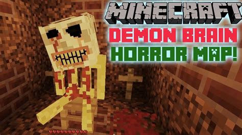 Minecraft Is Scary Horror Map Demon Brain Both Endings Easter