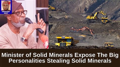 THIEVES Minister Of Solid Minerals Dele Alake Expose The Big