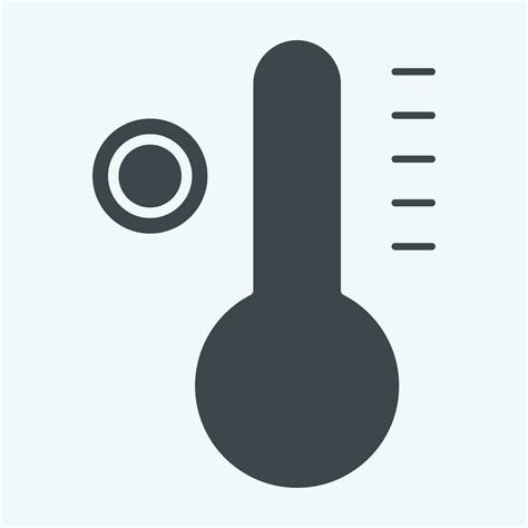 Icon Temperature Related To Air Conditioning Symbol Glyph Style