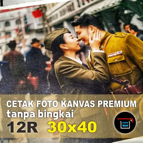 Jual Cetak Foto Photo Kanvas Canvas Premium R Tanpa Bingkai Shopee