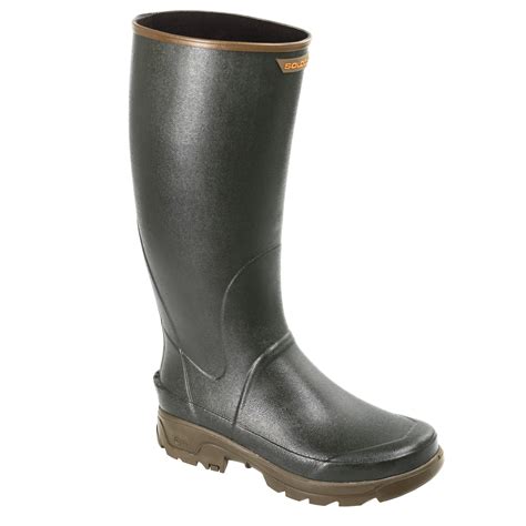 BOTTES RESISTANTE CAOUTCHOUC RENFORT 500 VERT SOLOGNAC Decathlon