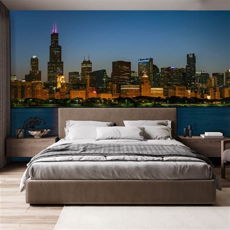 Good Night Chicago Mural By Epic Portfolio Wall Murals Touch Of Modern